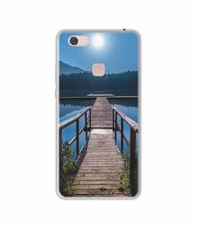 Amazon Brand - Solimo Designer Wooden Beach UV Printed Soft Back Case Mobile Cover for Vivo Z10