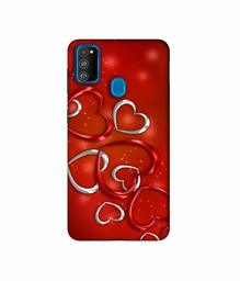 Amazon Brand - Solimo Designer Hearts 3D Printed Hard Back Case Mobile Cover for Samsung Galaxy M21 / M30s