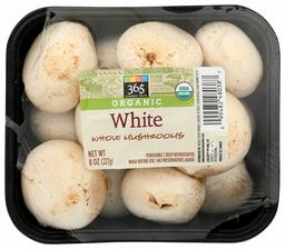 365 Everyday Value, Organic White Whole Mushrooms, 8 oz