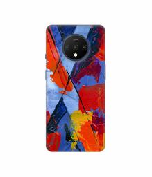 Amazon Brand - Solimo Designer X Multicolor Texture 3D Printed Hard Back Case Mobile Cover for OnePlus 7T