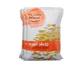 Wickedly Prime Veggie Sticks, Puffed Potato Snacks, 14 Ounce (Pack of 4)