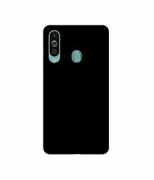 Amazon Brand - Solimo Designer Solid Black 3D Printed Hard Back Case Mobile Cover for Samsung Galaxy M40