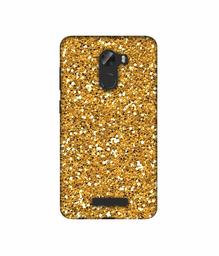 Amazon Brand - Solimo Designer Golden Sparkle 3D Printed Hard Back Case Mobile Cover for Gionee A1 Lite