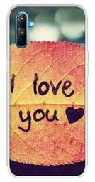 Amazon Brand - Solimo Designer Multicolor I Love U Printed Soft Back Case Mobile Cover for Realme C3