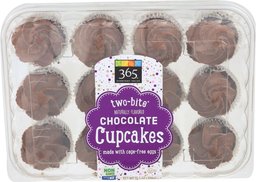 365 Everyday Value, Two-Bite Chocolate Cupcakes, 10.5 oz