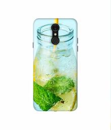 Amazon Brand - Solimo Designer Lemon Juice 3D Printed Hard Back Case Mobile Cover for LG Q7