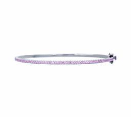 [Find] Amazon Collection roziumumekkisuta-ringusiruba- 1.5 mm Bangle Bracelet with pinkuraundokattokyu-bikkuzirukoniahinzi jeb00022 _ 110pk00qd00 