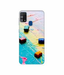 Amazon Brand - Solimo Designer Multicolor WaxColor Blocks 3D Printed Hard Back Case Mobile Cover for Samsung Galaxy M31