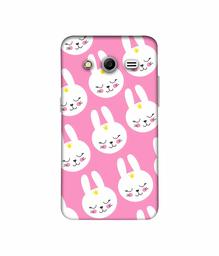 Amazon Brand - Solimo Designer Rabbit Pattern 3D Printed Hard Back Case Mobile Cover for Samsung Galaxy Core 2 G355H