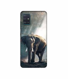 Amazon Brand - Solimo Designer Elephant 3D Printed Hard Back Case Mobile Cover for Samsung Galaxy A51