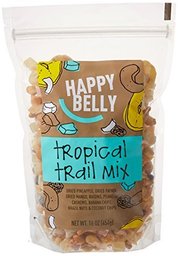 Amazon Brand - Happy Belly Tropical Trail Mix, 16 Ounce, Pack of 2