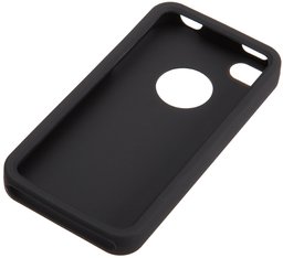 AmazonBasics Case for Apple iPhone 4 / 4S Black Silicone