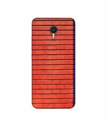 Amazon Brand - Solimo Designer Red and Purple Brick 3D Printed Hard Back Case Mobile Cover for Meizu M3 Note