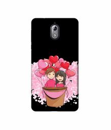 Amazon Brand - Solimo Designer Boy and Girl 3D Printed Hard Back Case Mobile Cover for Nokia 3.1