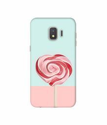 Amazon Brand - Solimo Designer Round Candy 3D Printed Hard Back Case Mobile Cover for Samsung Galaxy J2 Core