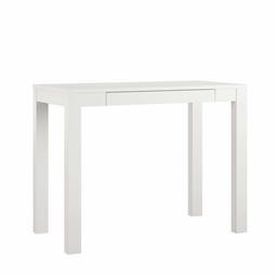 AmazonBasics Wooden, Home Office, Computer Study Desk with Drawer, 39 Inch, White