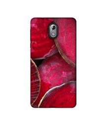 Amazon Brand - Solimo Designer Red Texture 3D Printed Hard Back Case Mobile Cover for Nokia 3.1