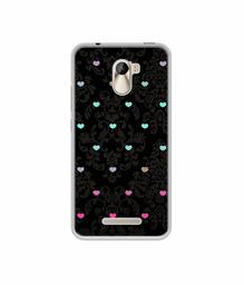 Amazon Brand - Solimo Designer Heart Texture UV Printed Soft Back Case Mobile Cover for Karbonn Aura Power 4G Plus