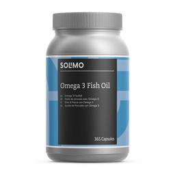 Marque Amazon- Solimo Complément alimentaire à l'huile de poisson avec des oméga-3, 365 capsules