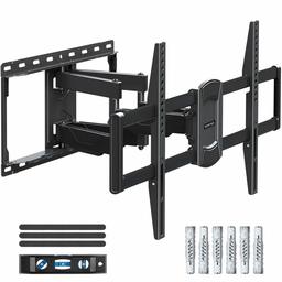 Eono Essentials PL2617 TV Wall Mount with Double Arm for Most 42-70 Inch LED, LCD, OLED, Plasma TVs up to 45.5 kg with Max. VESA 600 x 400 mm