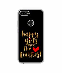 Amazon Brand - Solimo Designer Happy Girls are The Prettiest UV Printed Soft Back Case Mobile Cover for Tecno Camon i Twin