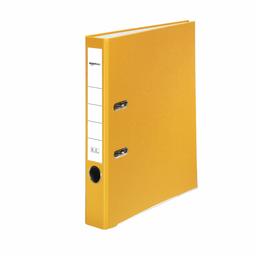 AmazonBasics Lever Arch File - PP Cover, Spine Pocket, FSC Certified, A4, Spine Width 50 mm, Yellow, 1 Piece