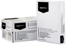 AmazonBasics 30% Recycled Multipurpose Copy Printer Paper - 8.5 x 11 Inches, 3 Ream Case (1,500 Sheets)