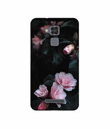 Amazon Brand - Solimo Designer Dark Flowers Photography UV Printed Soft Back Case Mobile Cover for Asus Zenfone 3 Max ZC520TL