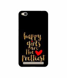 Amazon Brand - Solimo Designer Happy Girls are The Prettiest UV Printed Soft Back Case Mobile Cover for Mi Redmi 5A