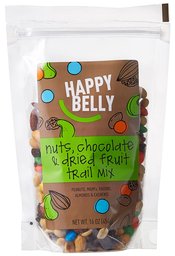 Amazon Brand - Happy Belly Nuts, Chocolate & Dried Fruit Trail Mix, 16 oz