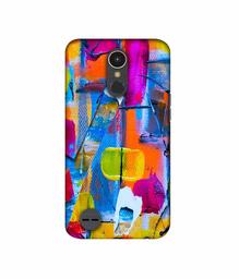 Amazon Brand - Solimo Designer Multicolor Box Texture 3D Printed Hard Back Case Mobile Cover for LG K10 (2017)