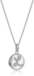 [Find] Amazon Collection Platinum Plated Sterling Silver suwarohusuki-・zirukonia Use Initial L Disc Pendant Necklace p1634708 _ 120 _ 000 