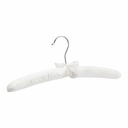 AmazonBasics Satin Padded Blouse Hangers, Ivory, 30-Pack (Renewed)