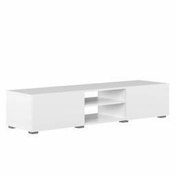 Amazon Brand - Movian Lijoki 2-Door 1-Shelf TV stand, 140 x 42 x 31 cm, White