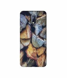 Amazon Brand - Solimo Designer Wooden Blocks Texture 3D Printed Hard Back Case Mobile Cover for Nokia 7.1