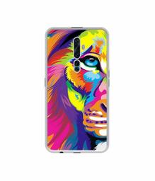 Amazon Brand - Solimo Designer Funny Cat Pattern Print UV Printed Soft Back Case Mobile Cover for Oppo Reno2 F