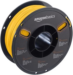 AmazonBasics – Filamento de PLA para impresora 3D, 1,75 mm, Amarillo, bobina de 1 kg