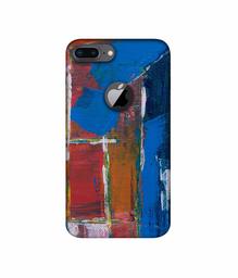 Amazon Brand - Solimo Designer Color Blog On Canvas 3D Printed Hard Back Case Mobile Cover for Apple iPhone 8 Plus (with Logo Cut)