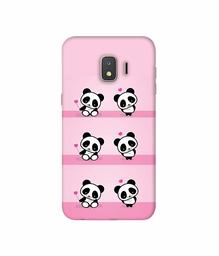 Amazon Brand - Solimo Designer Panda Pattern 3D Printed Hard Back Case Mobile Cover for Samsung Galaxy J2 Core