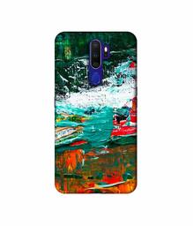 Amazon Brand - Solimo Designer Multicolor Glass Color 3D Printed Hard Back Case Mobile Cover for Oppo A9 (2020)