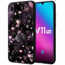 Amazon Brand - Solimo Designer Hearts Printed Hard Back Case Mobile Cover forVivo V11 Pro (D1223)