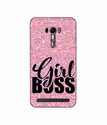 Amazon Brand - Solimo Designer Girl Boss On Pink Sparkle 3D Printed Hard Back Case Mobile Cover for Asus Zenfone Selfie ZD551KL