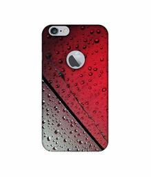 Amazon Brand - Solimo Designer Water Drop On Glass UV Printed Soft Back Case Mobile Cover for Apple iPhone 6 Plus / 6S Plus (Logo Cut)