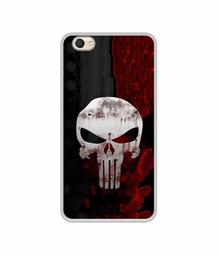 Amazon Brand - Solimo Designer Punisher Skull UV Printed Soft Back Case Mobile Cover for Vivo V5