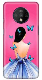 Amazon Brand - Solimo Designer Girl Design 3D Printed Hard Back Case Mobile Cover for OnePlus 7T