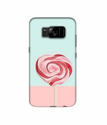 Amazon Brand - Solimo Designer Round Candy 3D Printed Hard Back Case Mobile Cover for Samsung Galaxy S8 Plus