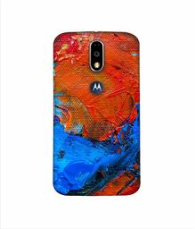 Amazon Brand - Solimo Designer Wax Color On Canvas 3D Printed Hard Back Case Mobile Cover for Motorola Moto G4 Plus (with Logo Cut)