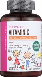 Whole Foods Market, Chewable Vitamin C, Orange Flavor 180 ct