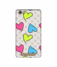 Amazon Brand - Solimo Designer Multicolor Heart 3D Printed Hard Back Case Mobile Cover for Gionee Marathon M5 lite