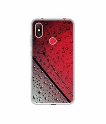 Amazon Brand - Solimo Designer Water Drop On Glass UV Printed Soft Back Case Mobile Cover for Redmi Note 6 Pro